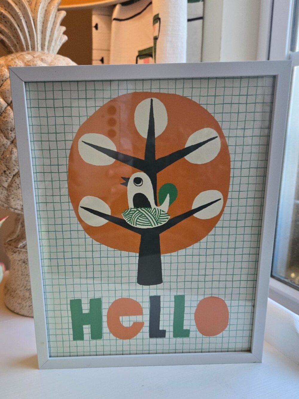 Crate and Barrel Kids HELLO Artpiece!🧡